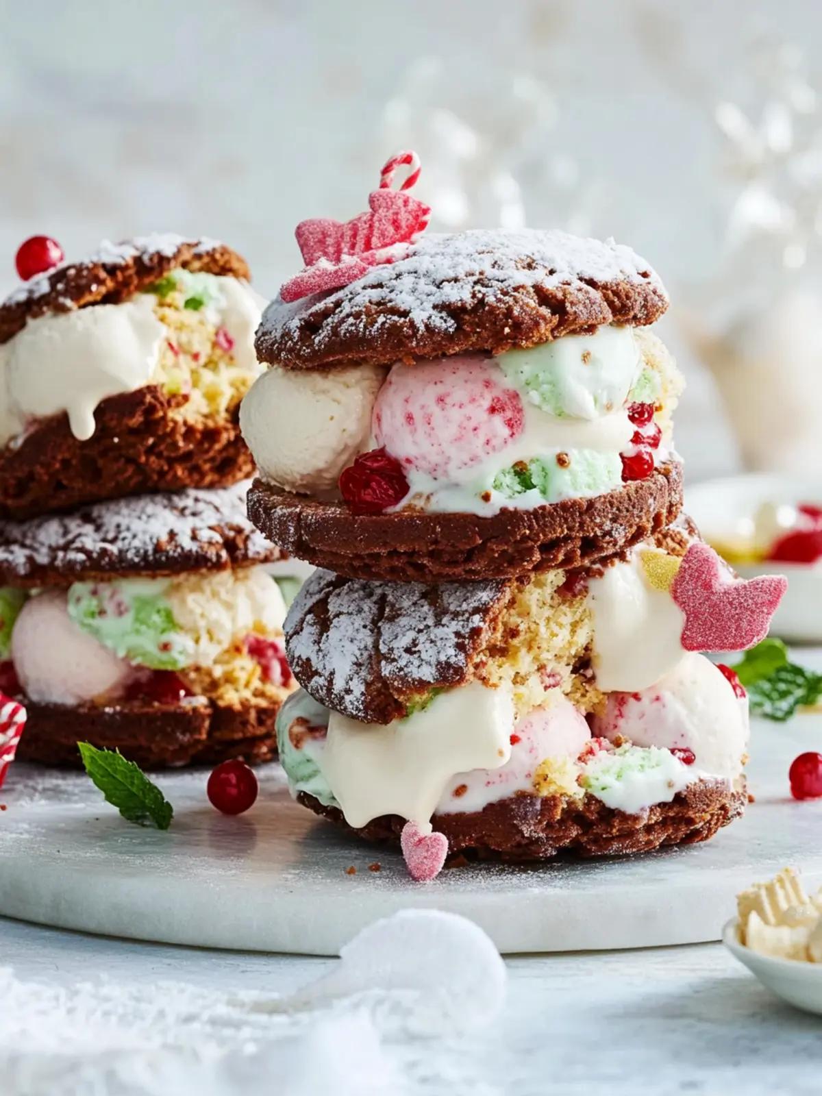 Festive Ice-Cream Sandwiches