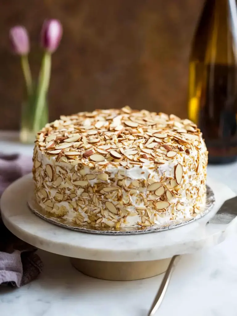 Toasted Almond Cream Cake