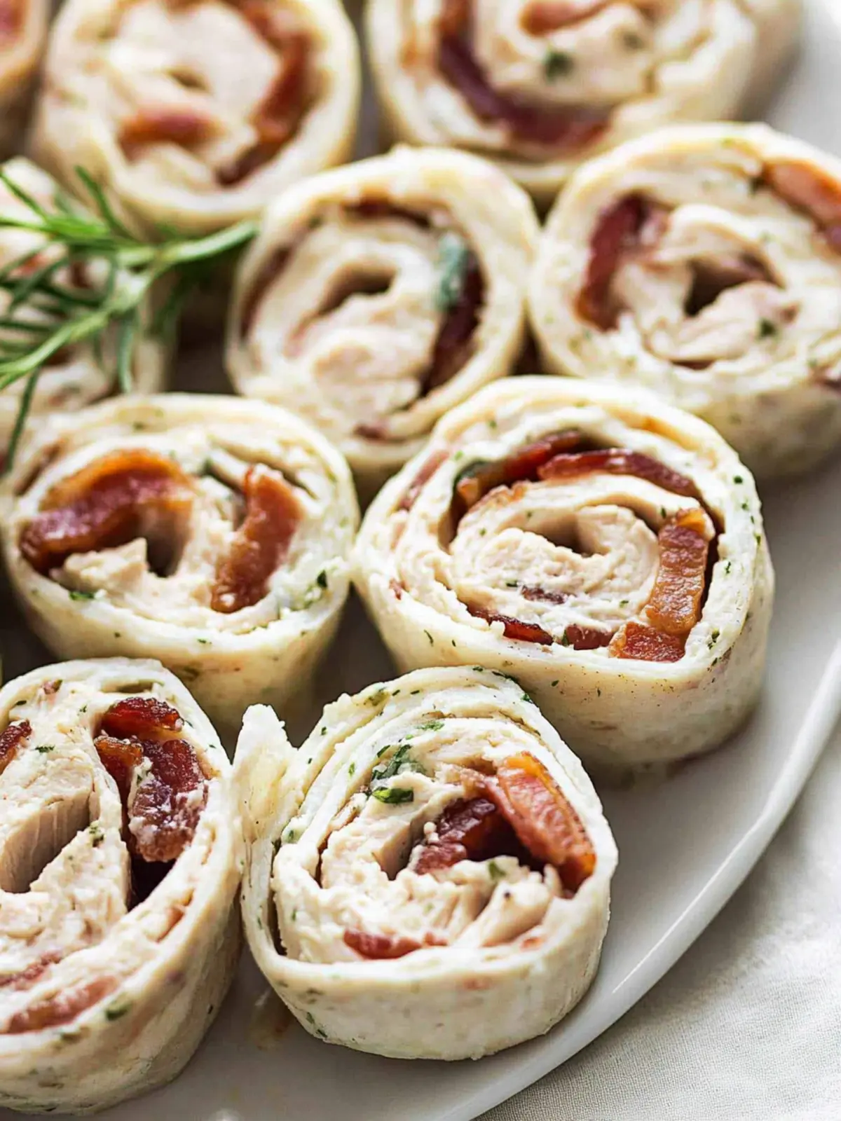 Chicken Bacon Ranch Pinwheels