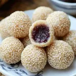 Golden Sesame Balls Filled with Sweet Bliss for Your Table 8 Golden Sesame Balls Filled