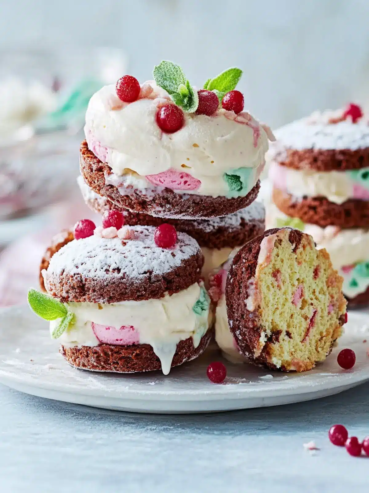 Festive Ice-Cream Sandwiches