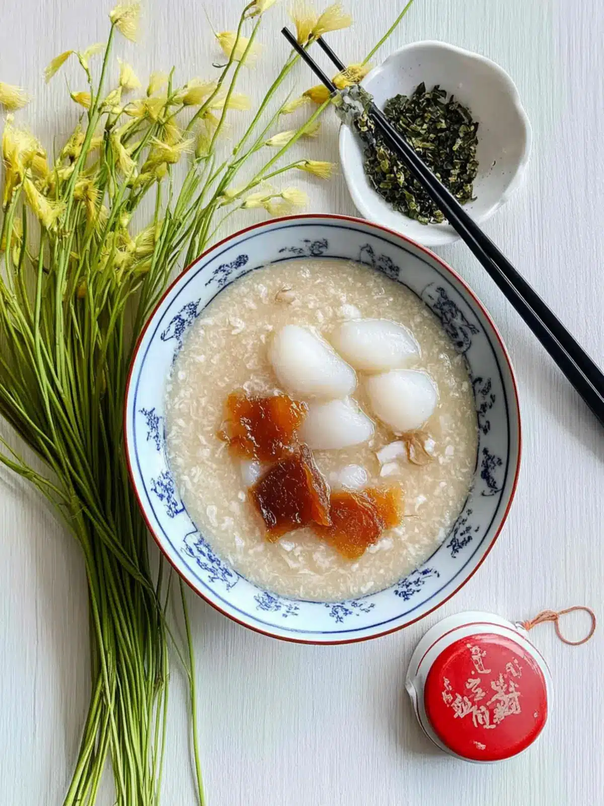 Creamy Dried Scallop Congee for Ultimate Comfort and Warmth 3 Dried Scallop Congee