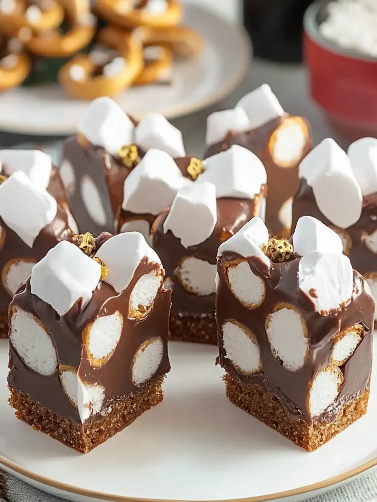 Pretzel and Candy Melt Christmas Trees