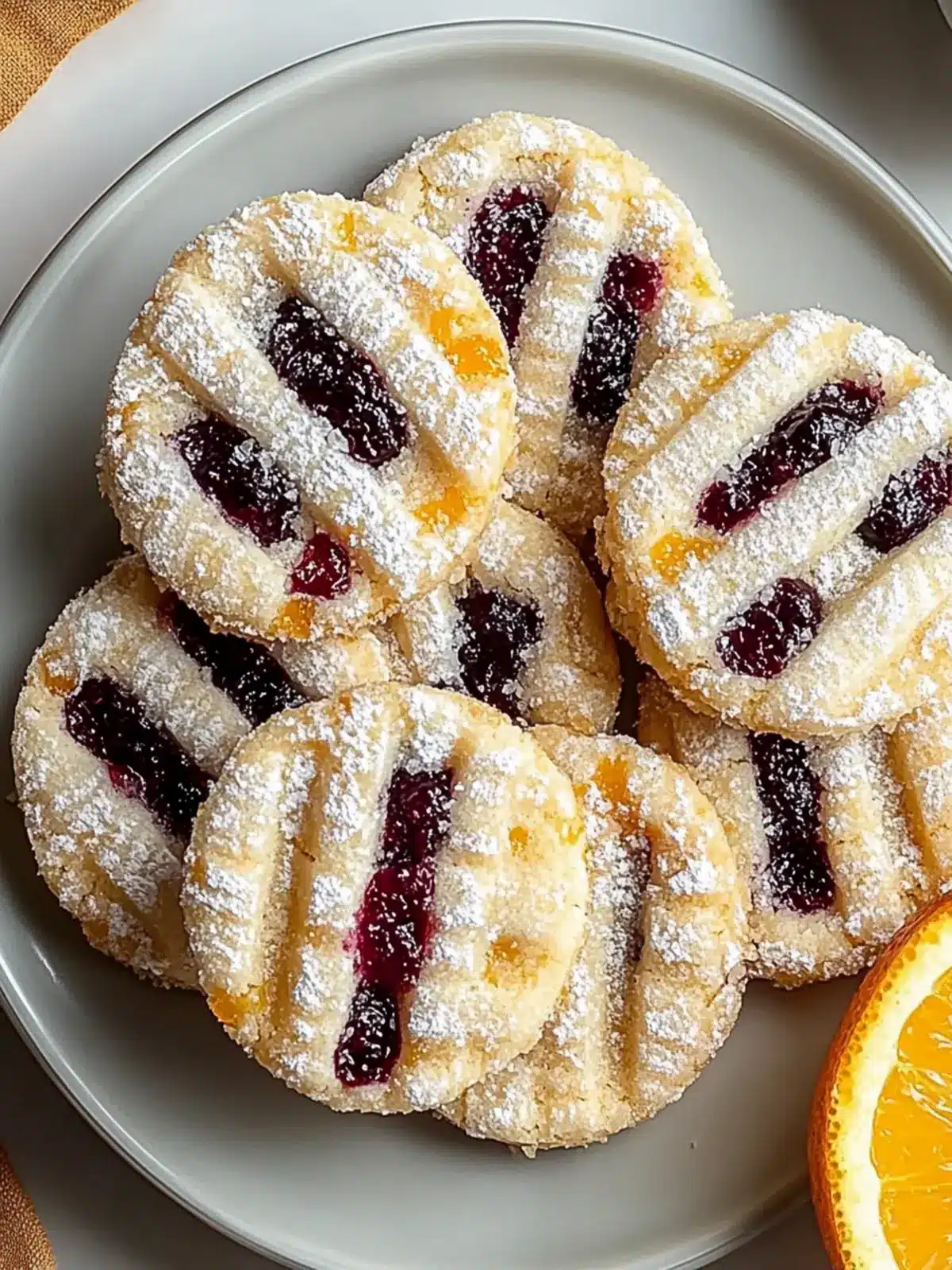 Cranberry Orange Icebox Cookies