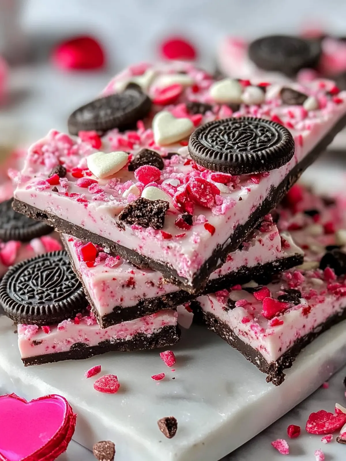 Irresistible Valentine's Day Oreo Cookie Bark in 30 Minutes 3 Valentine’s Day Oreo Cookie Bark
