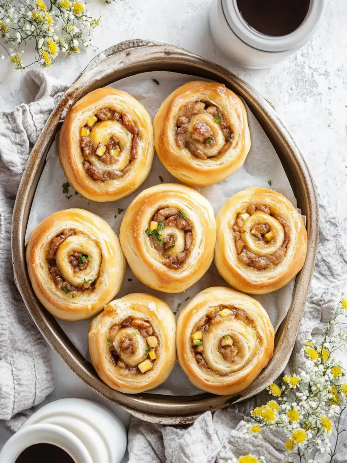 Hearty Breakfast Rolls Loaded with Sausage and Cheese Bliss 4 Breakfast Rolls