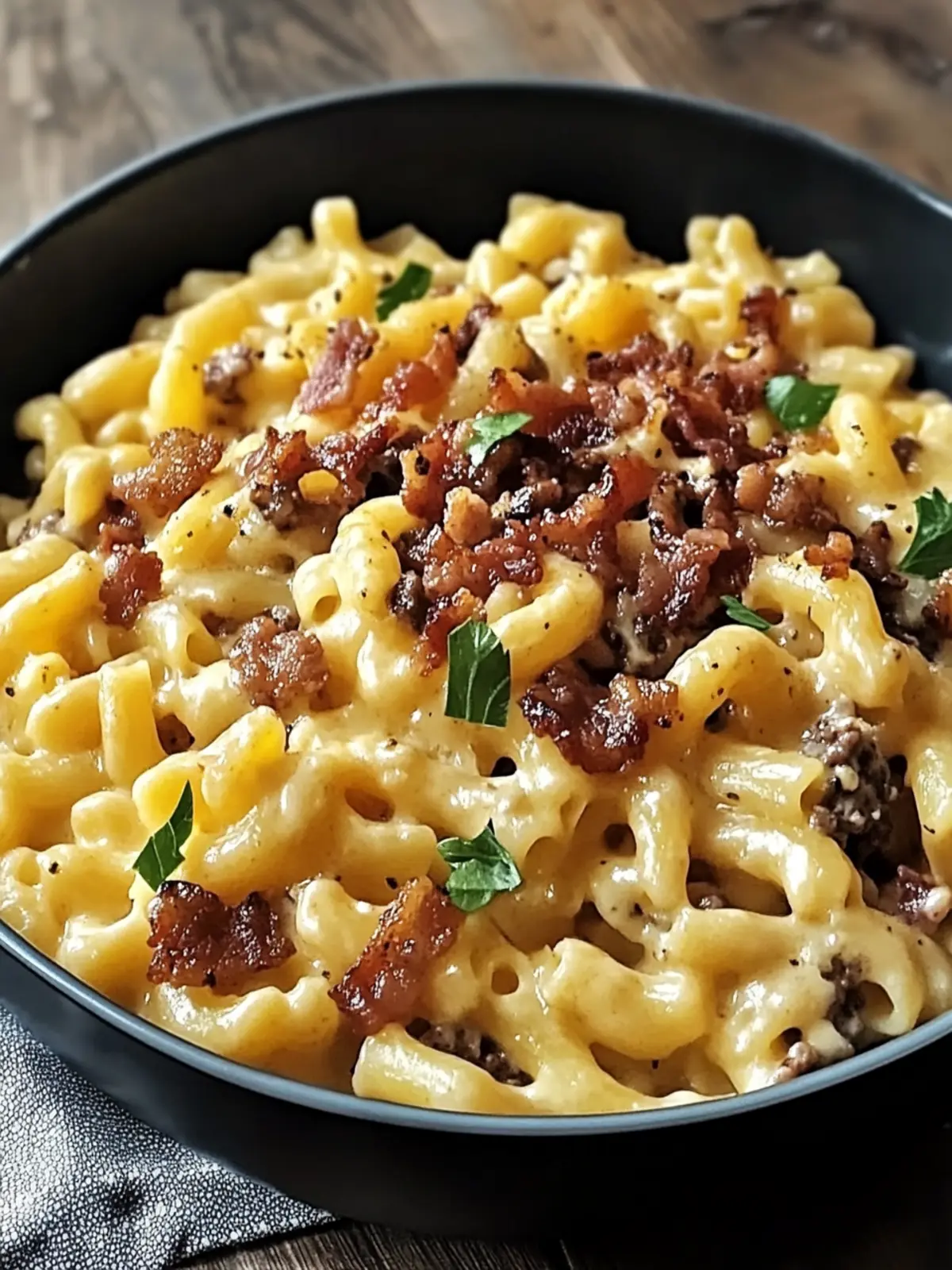 Loaded Bacon Cheeseburger Alfredo Pasta for Ultimate Comfort 3 Loaded Bacon Cheeseburger Alfredo Pasta