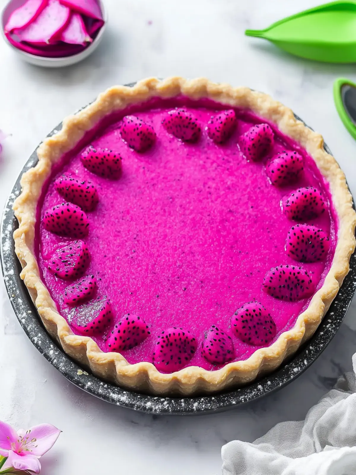 Delicious Dragon Fruit Pie Crust: A Vibrant Vegan Delight 5 Dragon Fruit Pie Crust