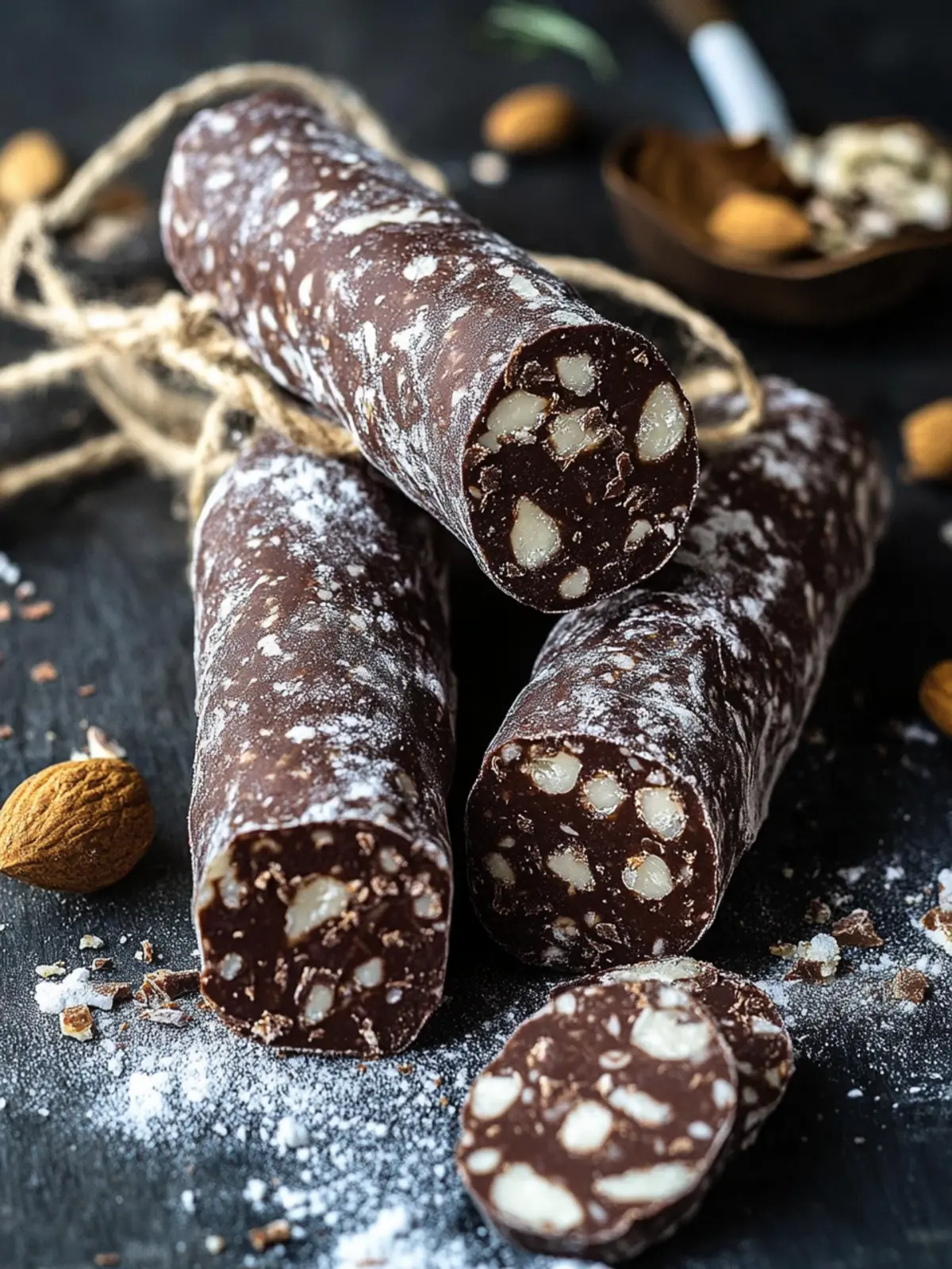 Decadent Chocolate Salami: Your New No-Bake Holiday Treat 3 Chocolate Salami