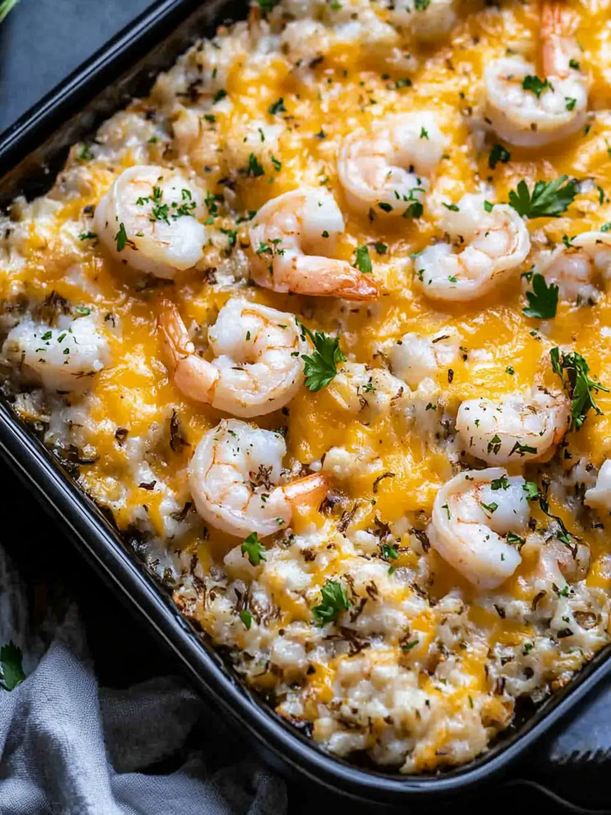 Cheesy Shrimp Casserole: A Cozy Family Favorite Delight 4 Cheesy Shrimp Casserole