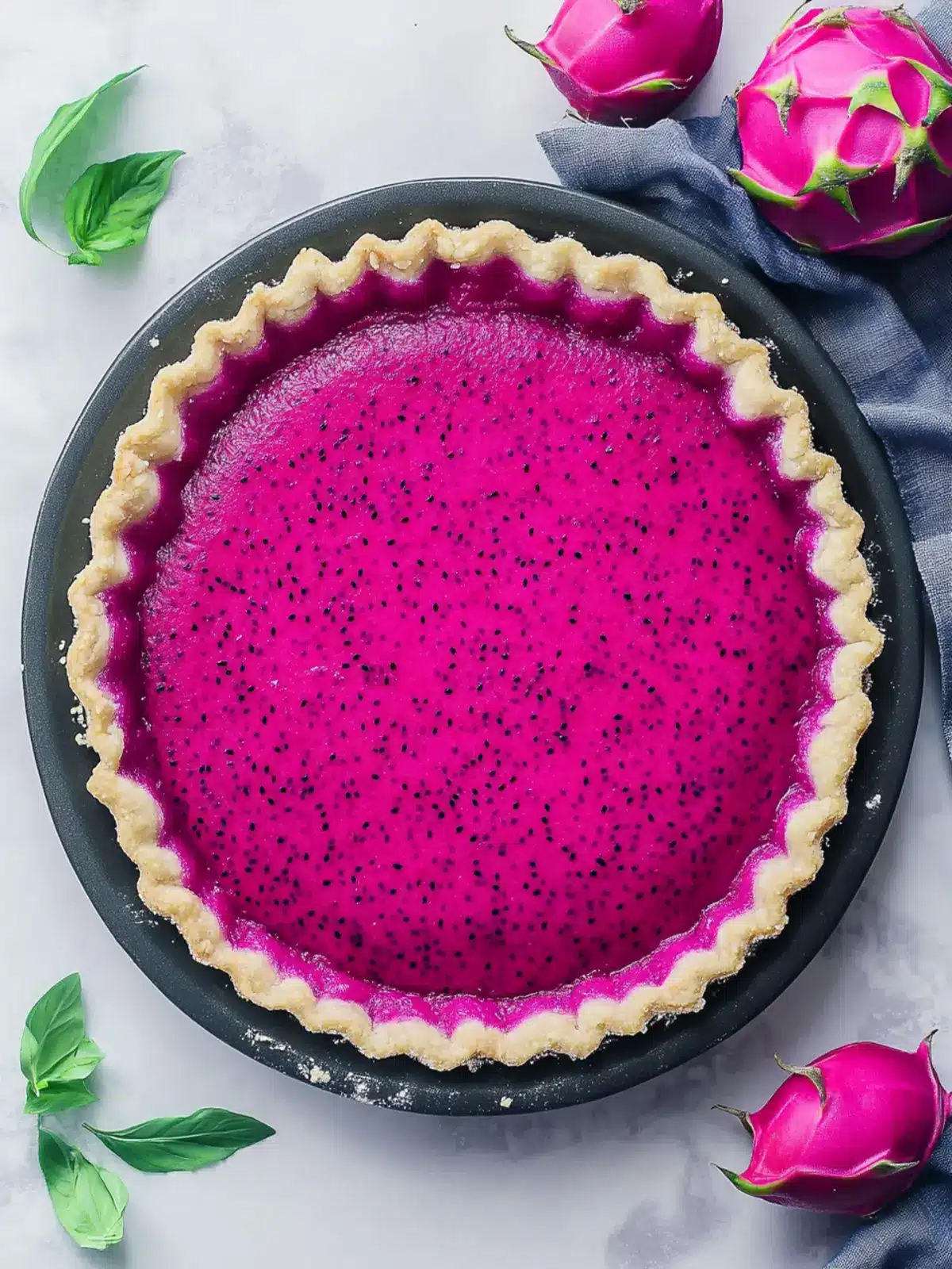 Delicious Dragon Fruit Pie Crust: A Vibrant Vegan Delight 3 Dragon Fruit Pie Crust