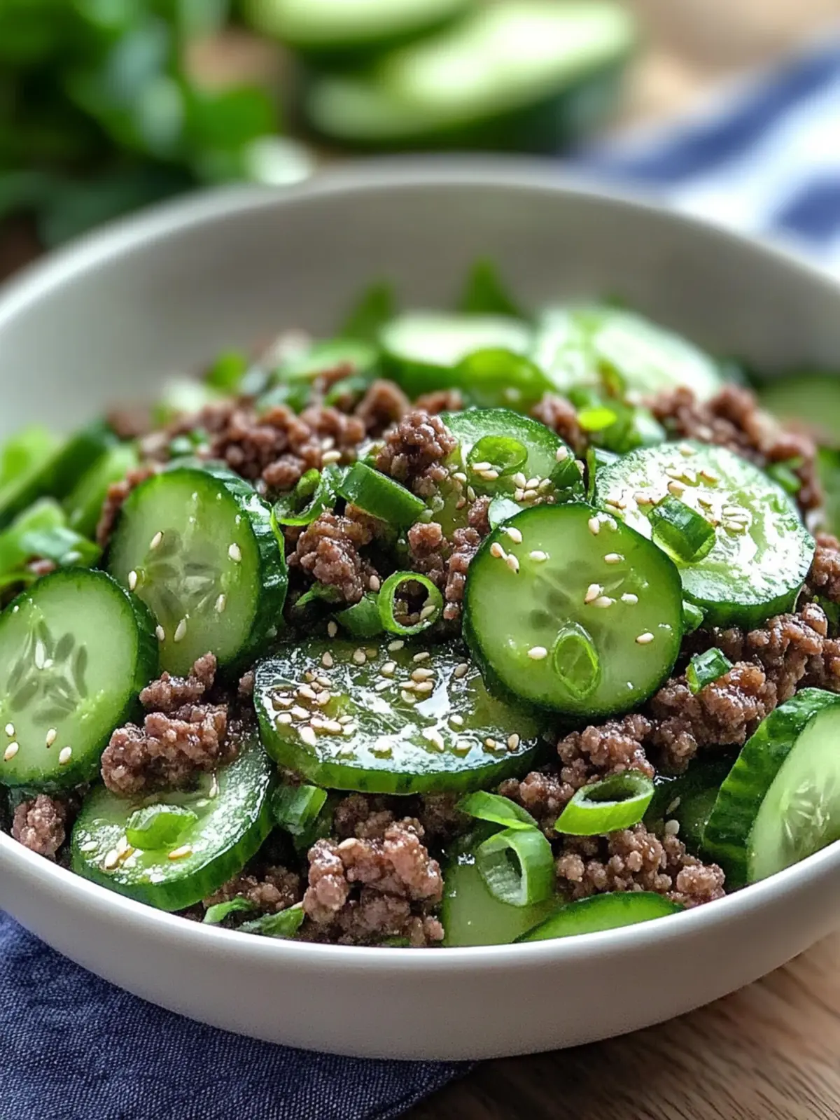 Delicious Korean Ground Beef with Cucumber Salad in 25 Minutes 4 Korean Ground Beef with Cucumber Salad