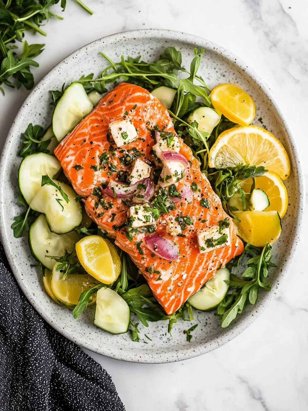 Delicious Greek Salmon: A Fresh Twist for Your Dinner Table 2 Greek Salmon