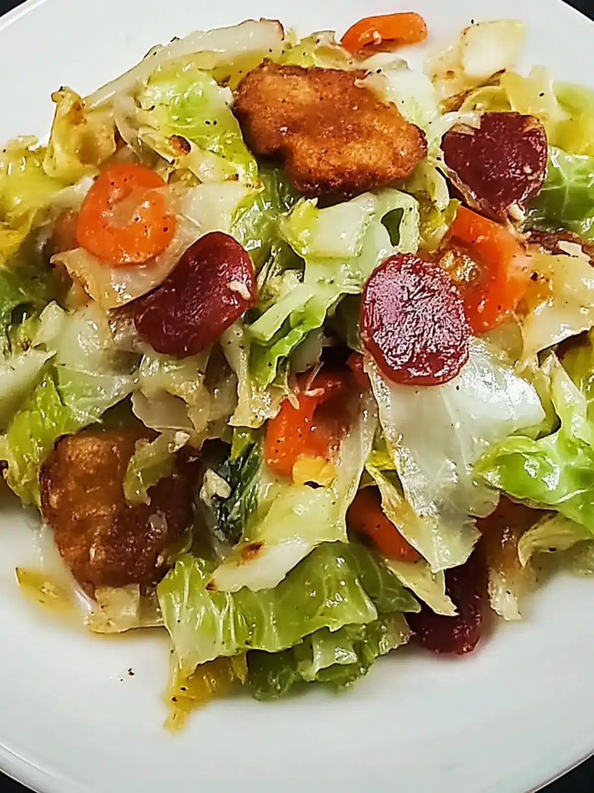Savory Southern Fried Cabbage with Bacon for Ultimate Comfort 3 Southern Fried Cabbage