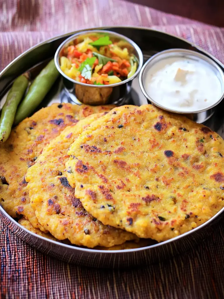 Gajar Mooli Wali Makki ki Roti
