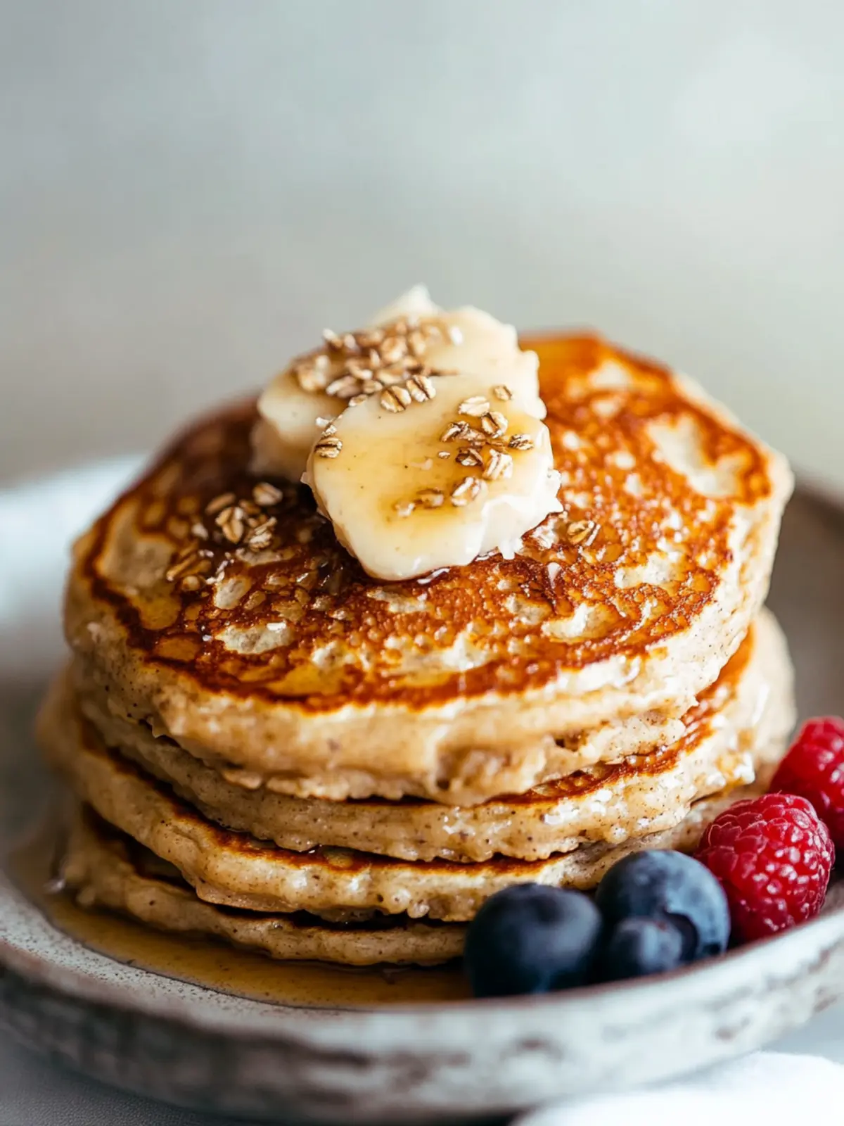 Fluffy Oatmeal Pancakes: A Healthy Breakfast Delight Ready in Minutes 4 Fluffy Oatmeal Pancakes