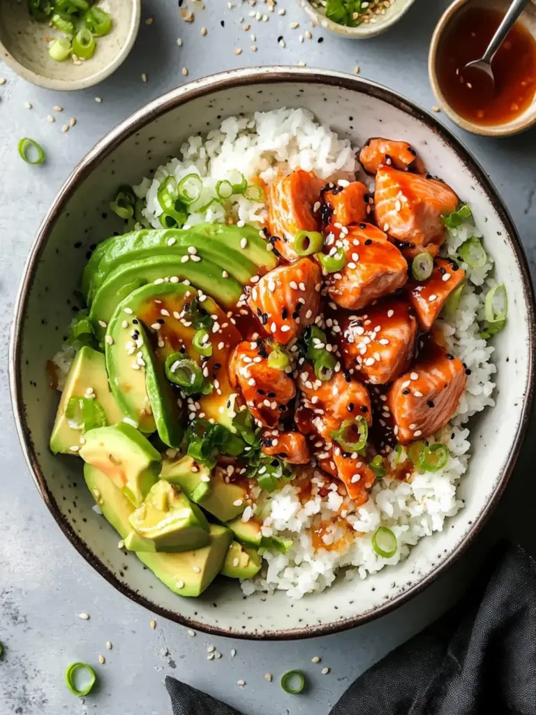 Honey Sriracha Salmon Bowls