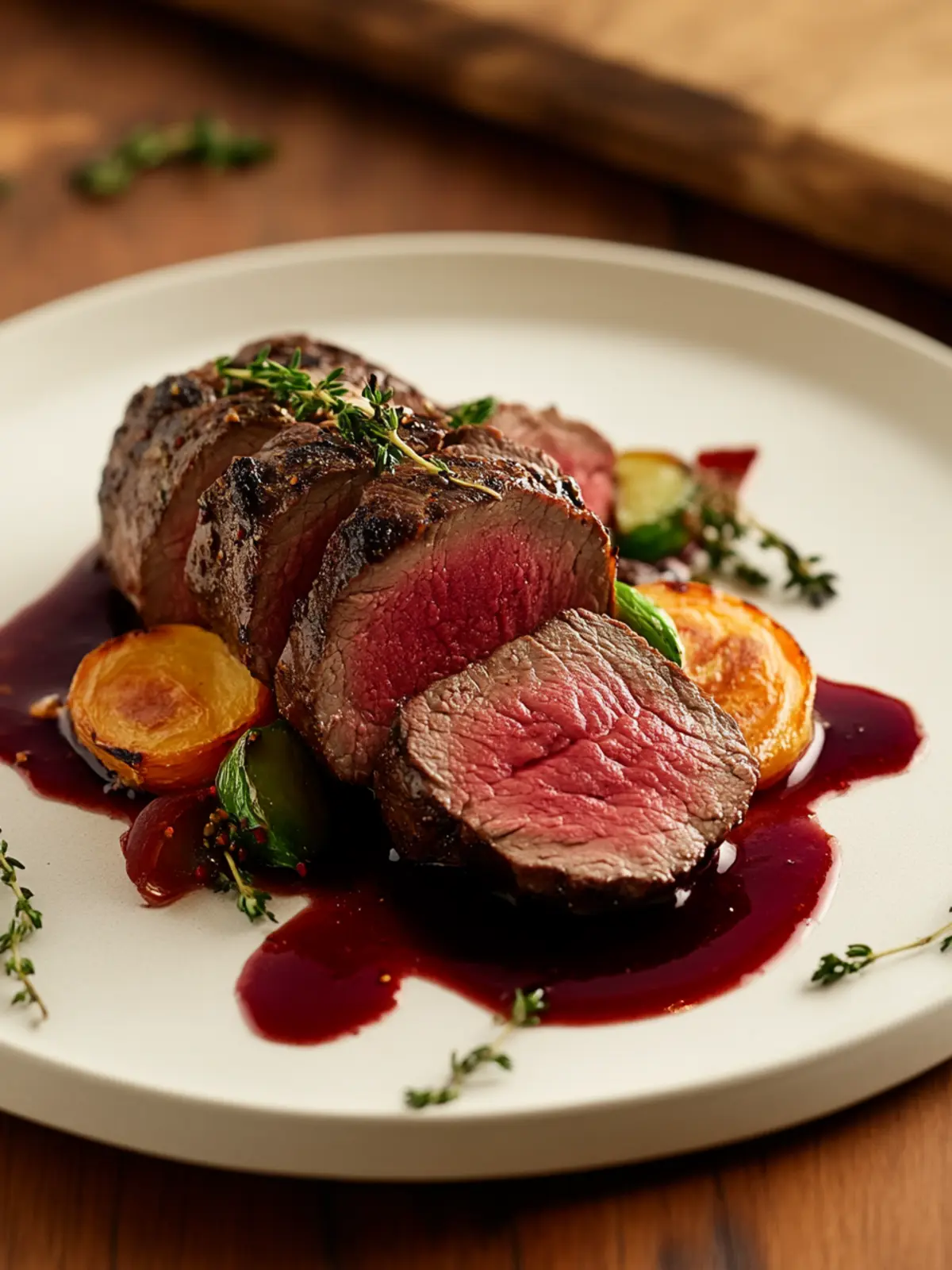Succulent Beef Tenderloin with Rich Red Wine Sauce Delight 2 Beef Tenderloin with Red Wine Sauce