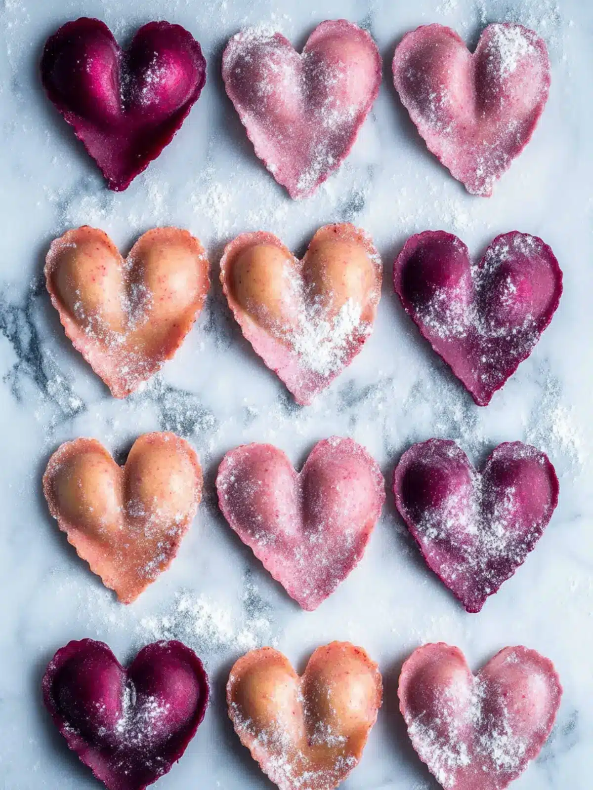 Savory Beet Heart Ravioli: A Romantic Dinner Delight 3 Beet Heart Ravioli