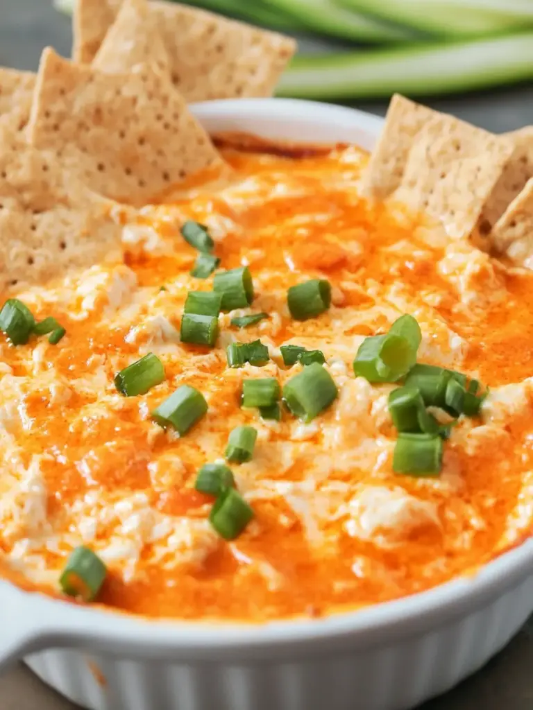 Cottage Cheese Buffalo Chicken Dip