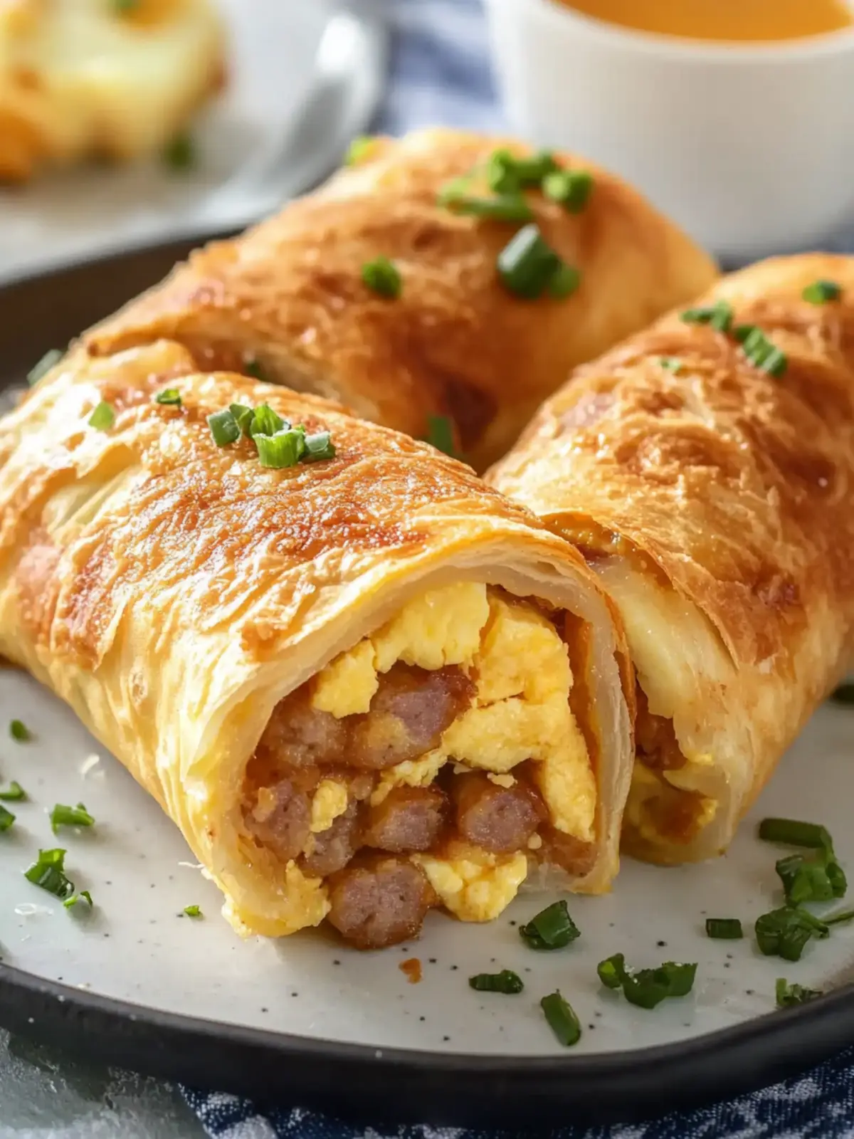 Satisfy Mornings with Savory Sausage Egg Breakfast Roll-Ups 4 Sausage Egg Breakfast Roll-Ups