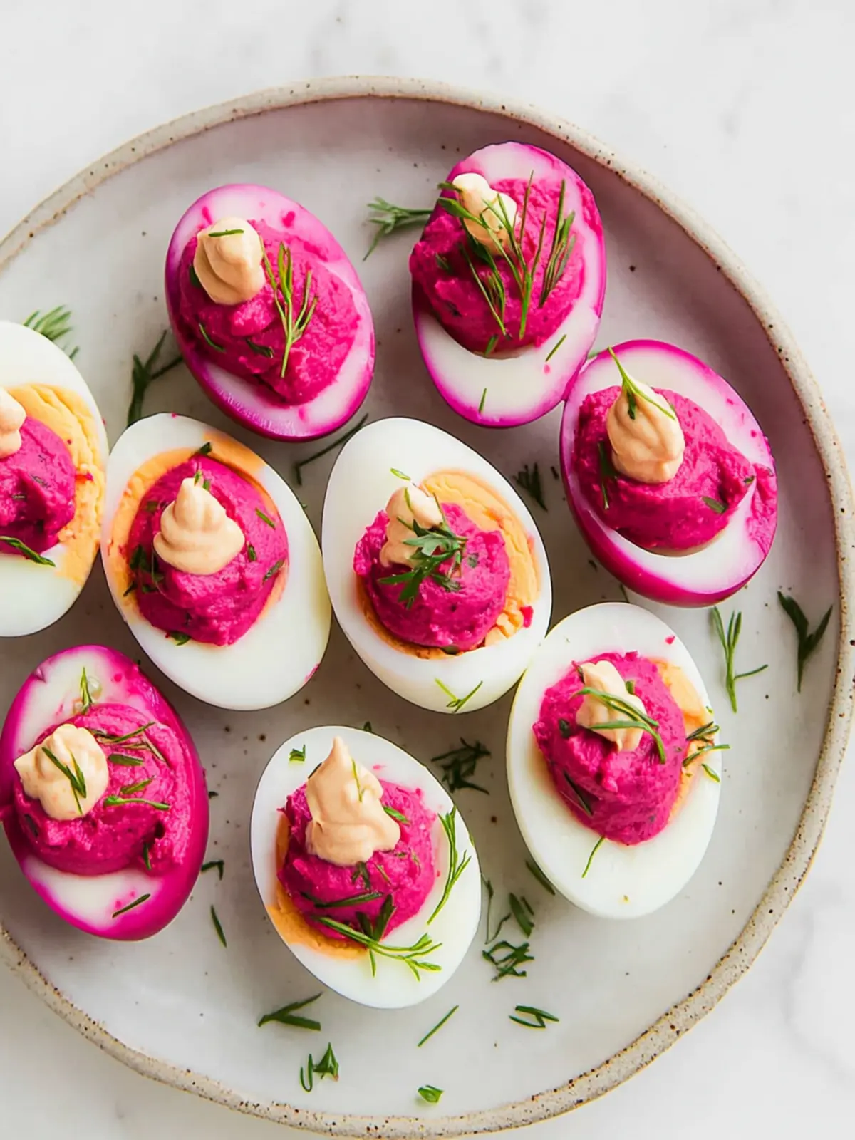 Beet Pickled Deviled Eggs for a Colorful Twist on Classic! 4 Beet Pickled Deviled Eggs
