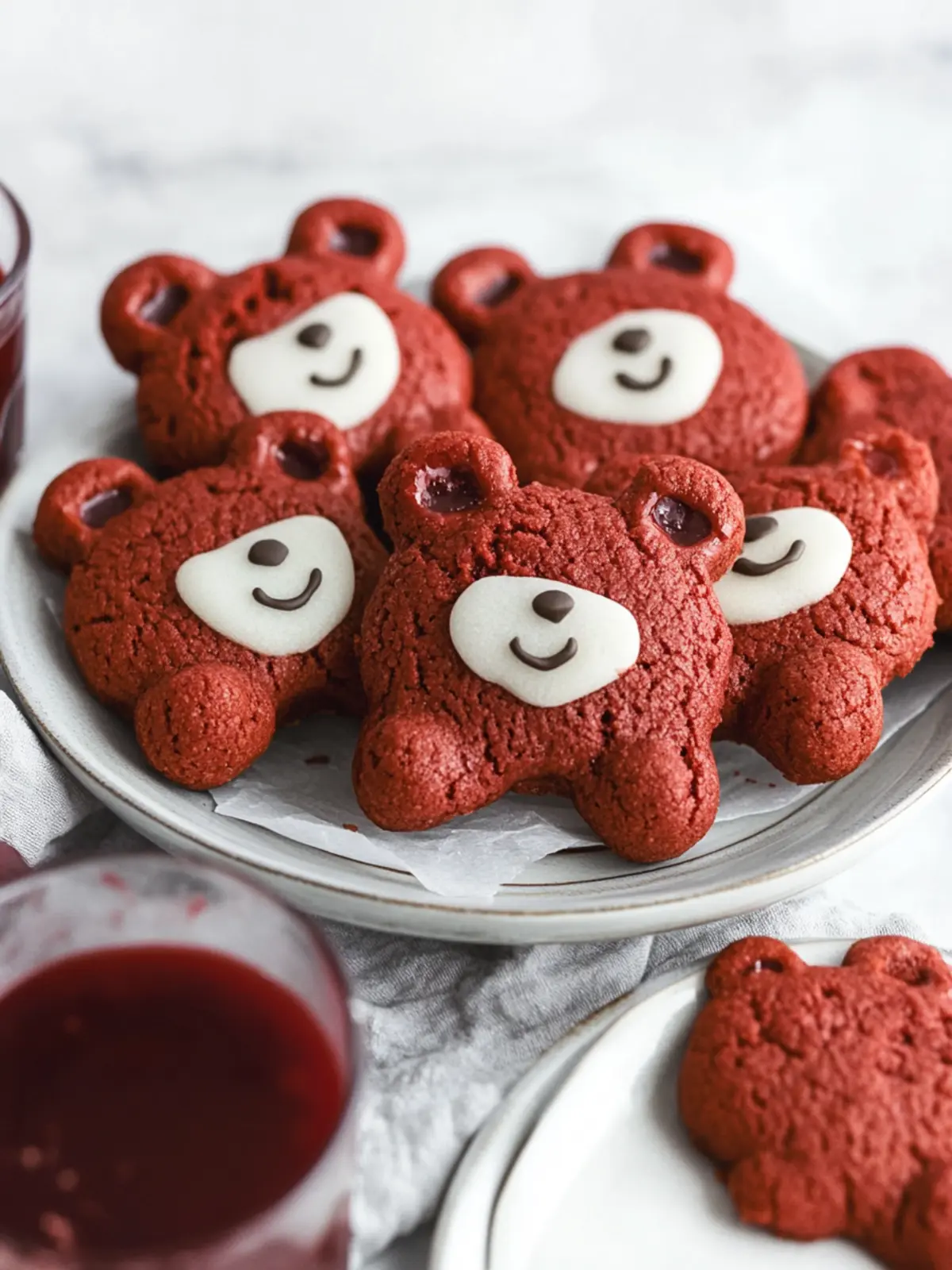 Red Velvet Bear Cookies