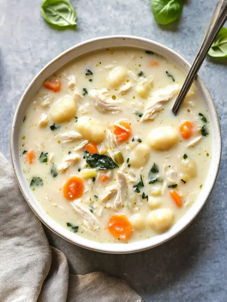Crockpot Chicken Gnocchi Soup