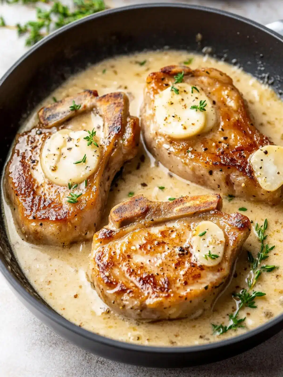 Creamy Garlic Pork Chops for a Cozy Weeknight Dinner 3 Creamy Garlic Pork Chops
