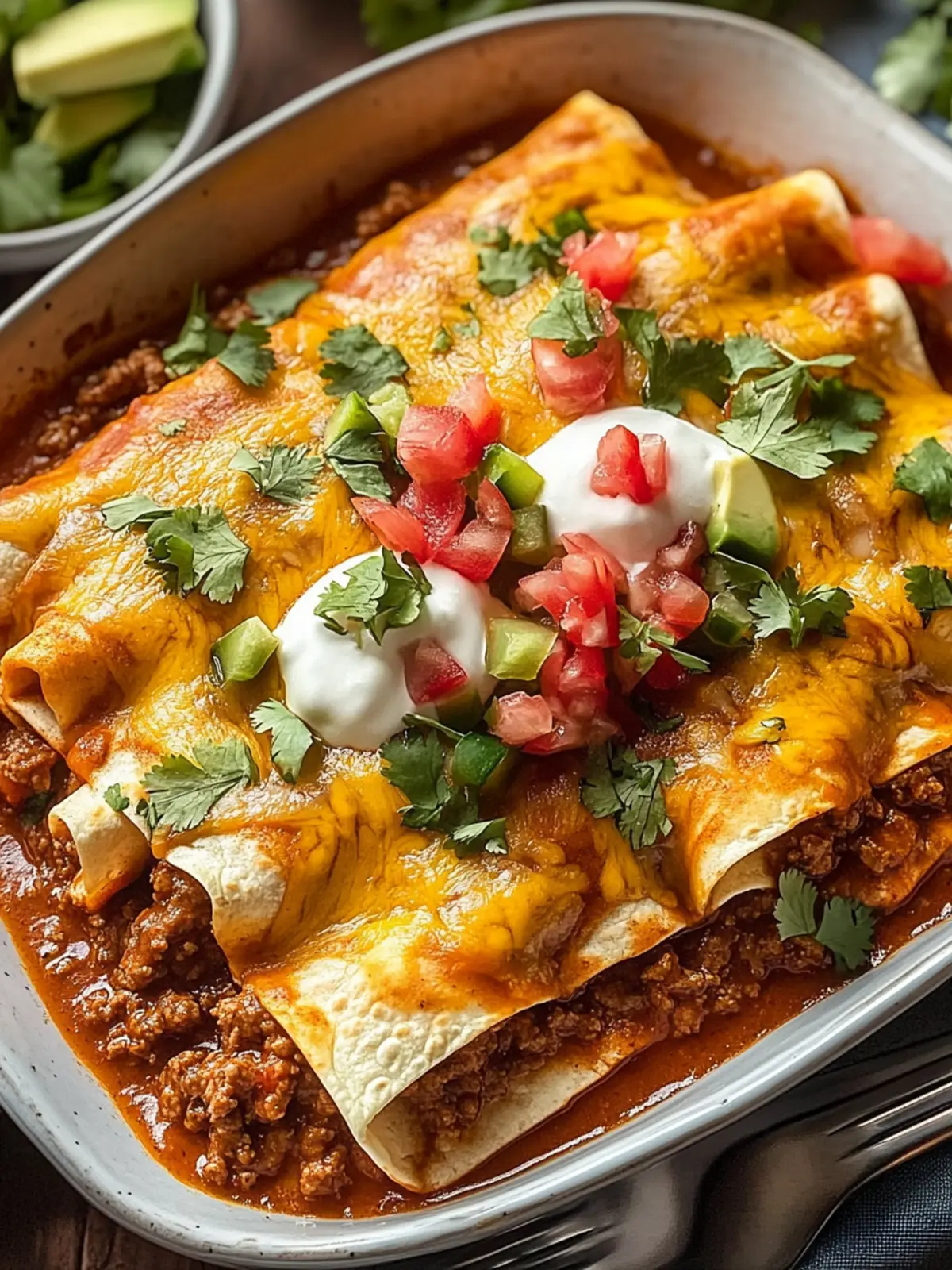 Ground Beef Enchiladas