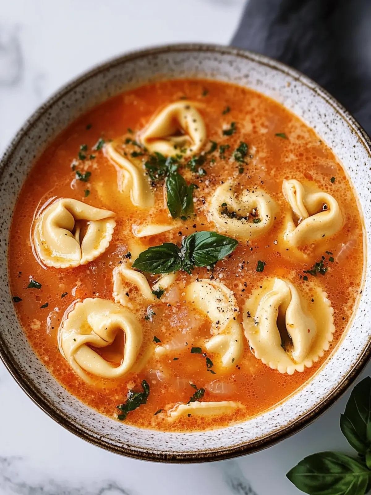 Tomato Tortellini Soup