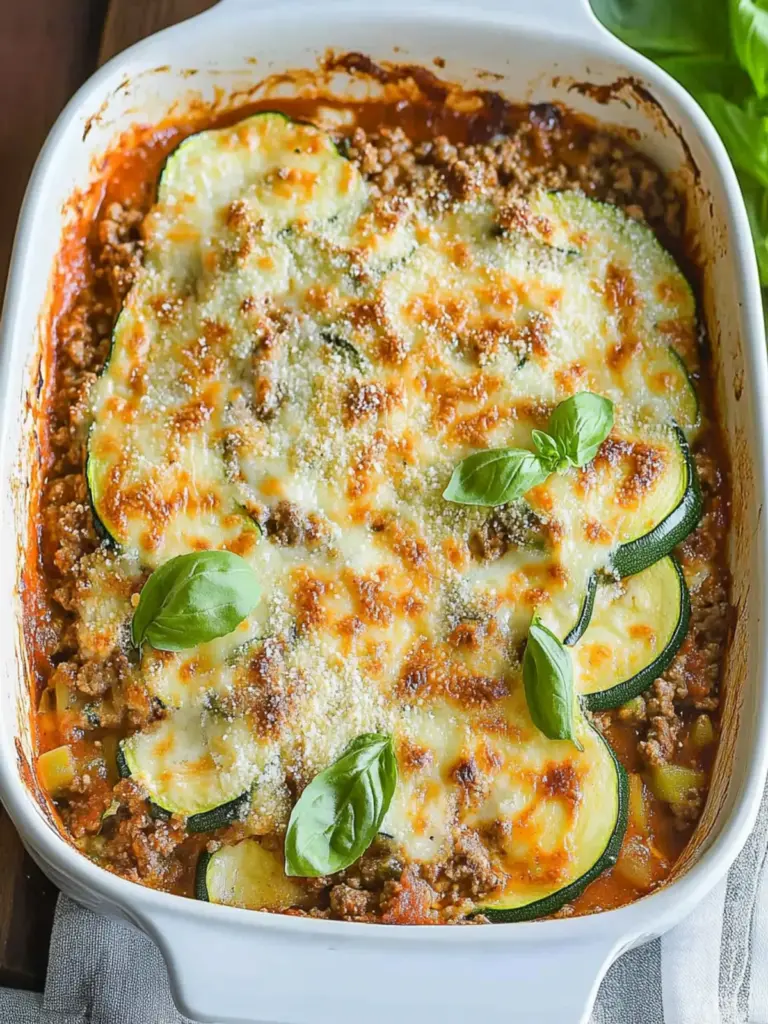 Ground Beef Zucchini Casserole