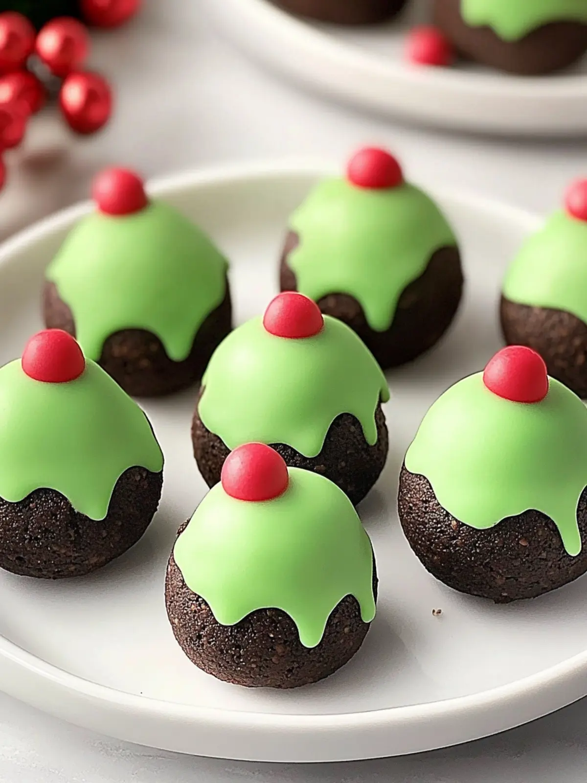 Grinch Oreo Balls: Fun No-Bake Treats for Holiday Cheer 3 Grinch Oreo Balls