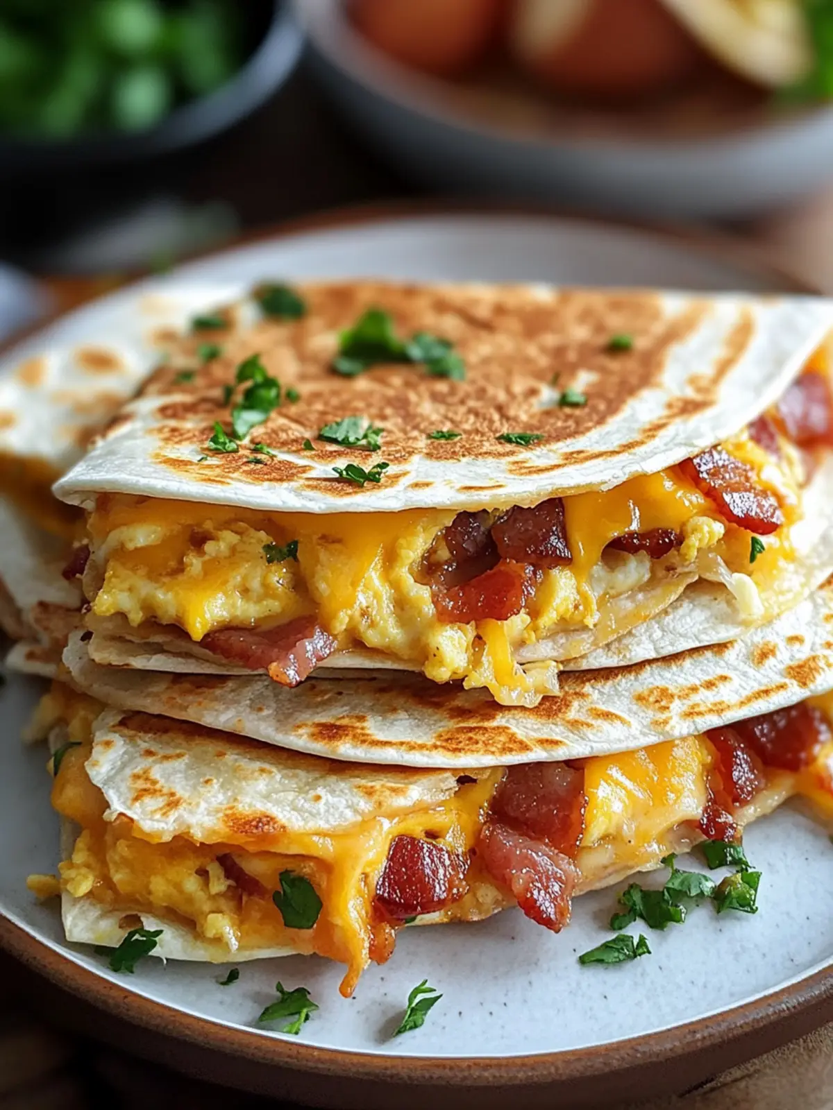 Bacon Egg Cheese Breakfast Quesadillas for Busy Mornings 2 Bacon Egg Cheese Breakfast Quesadillas