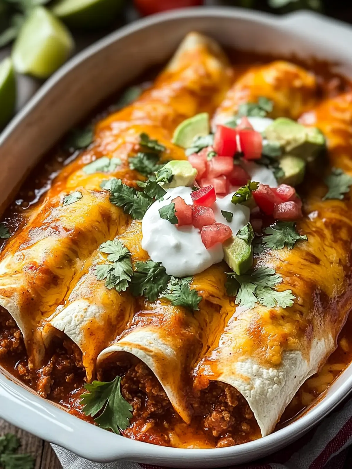 Savory Ground Beef Enchiladas for the Ultimate Cozy Night 2 Ground Beef Enchiladas