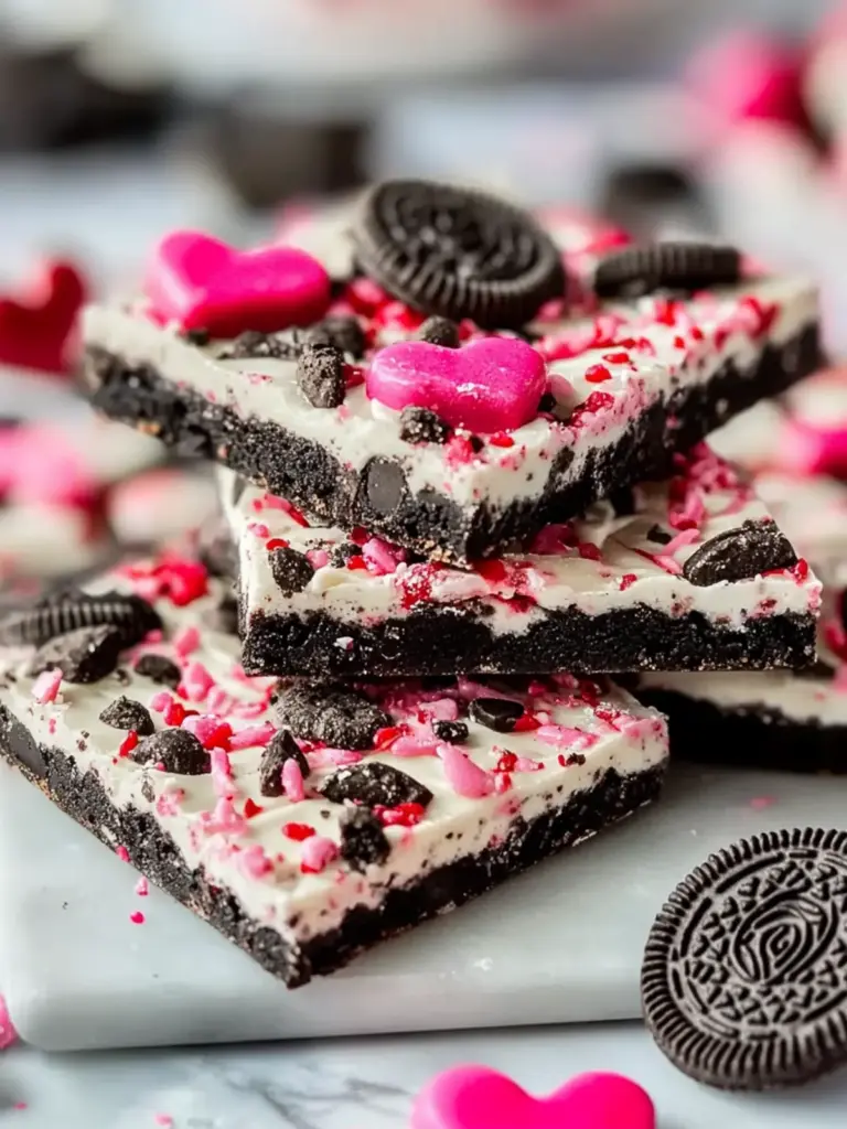 Valentine’s Day Oreo Cookie Bark