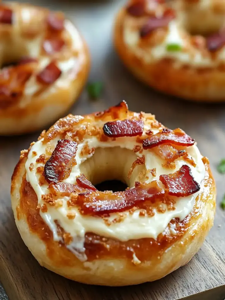 Bacon Cream Cheese Bagels