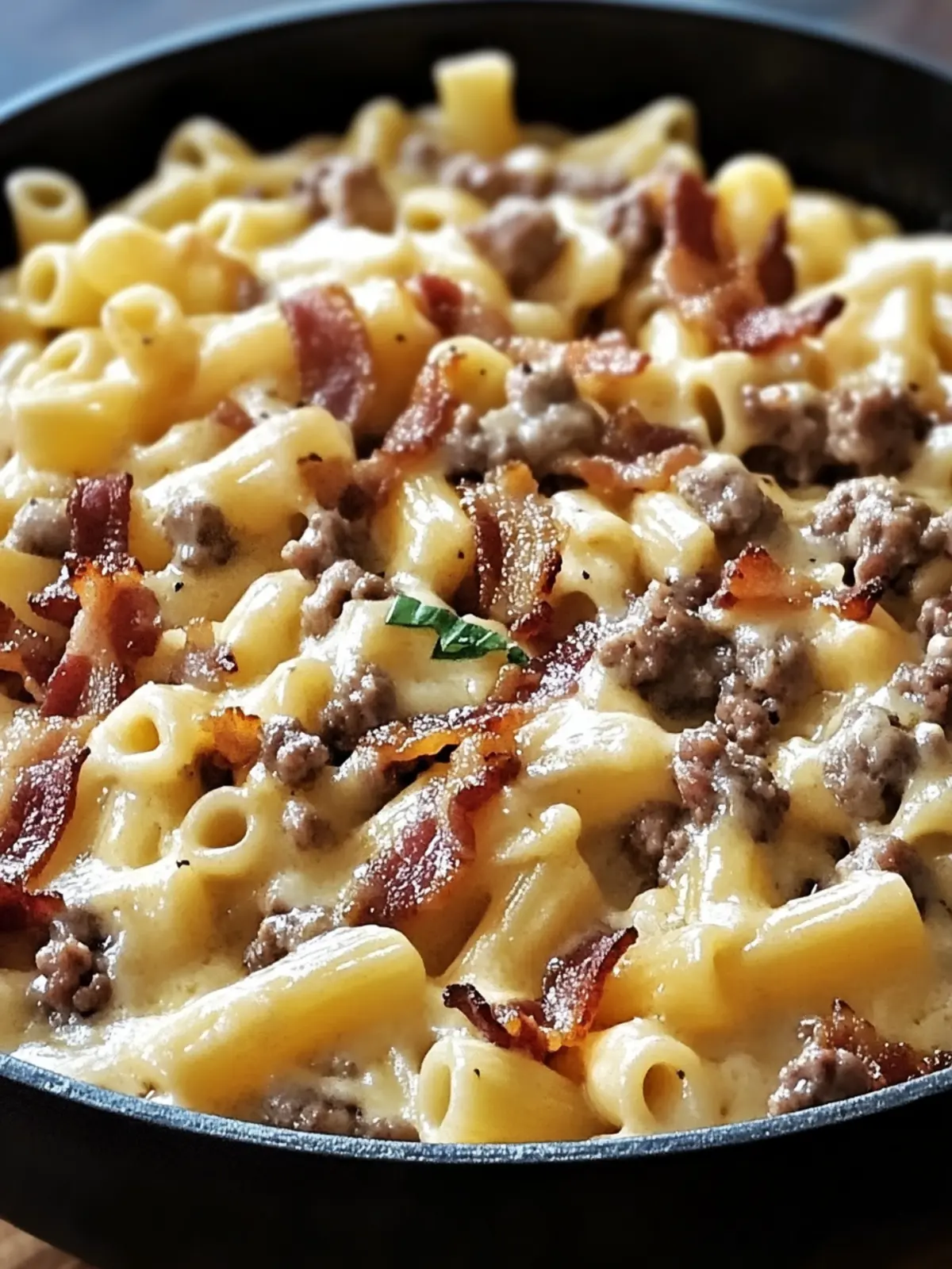 Loaded Bacon Cheeseburger Alfredo Pasta for Ultimate Comfort 4 Loaded Bacon Cheeseburger Alfredo Pasta
