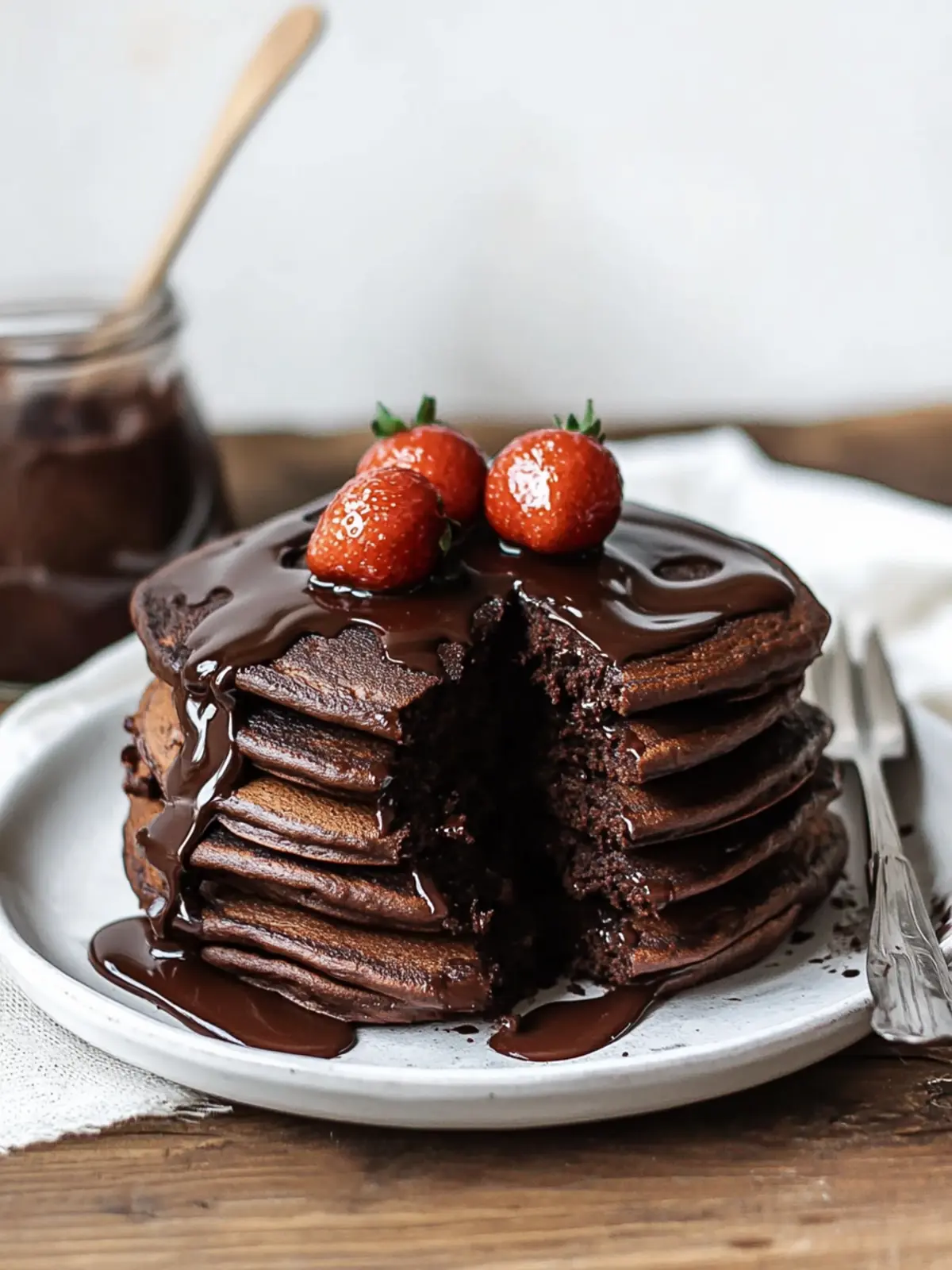 Fluffy Chocolate Pancakes That Feel Like a Sweet Hug 4 Chocolate Pancakes
