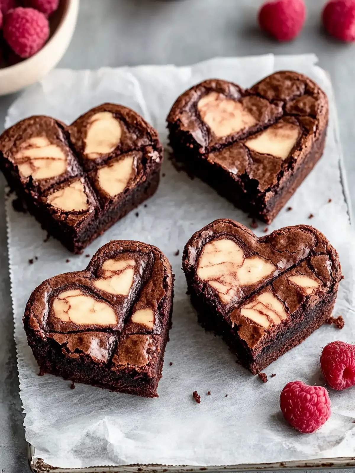 Heart Shaped Brownies