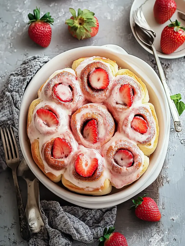 Strawberry Cinnamon Rolls