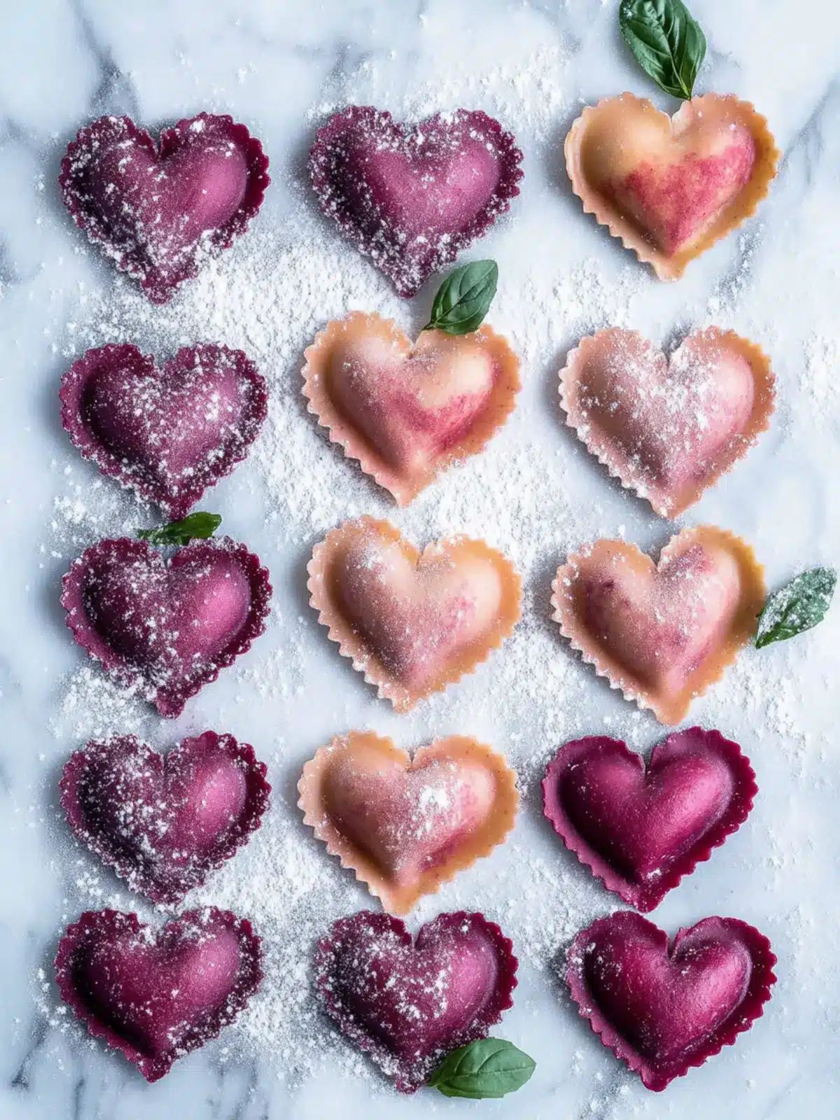 Savory Beet Heart Ravioli: A Romantic Dinner Delight 2 Beet Heart Ravioli