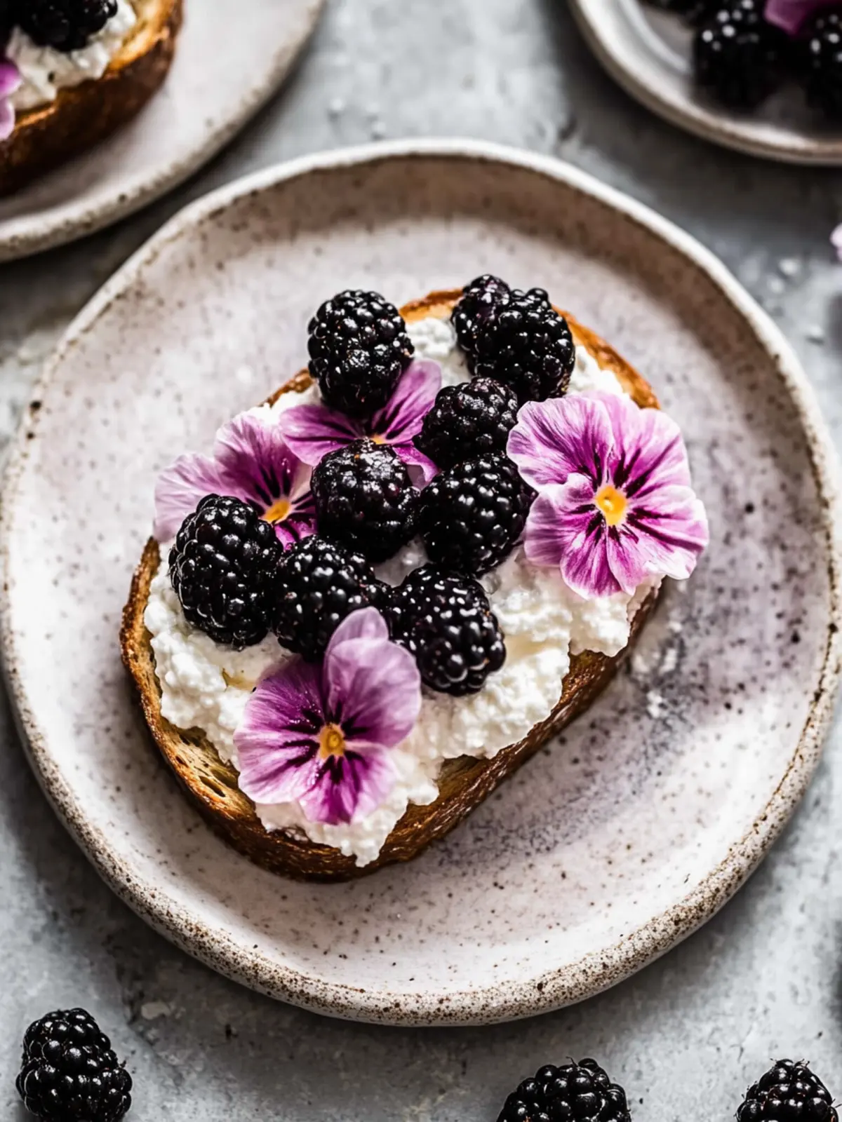 Sweet Ricotta Toast with Blackberries: A Blissful Breakfast Treat 3 Sweet Ricotta Toast with Blackberries