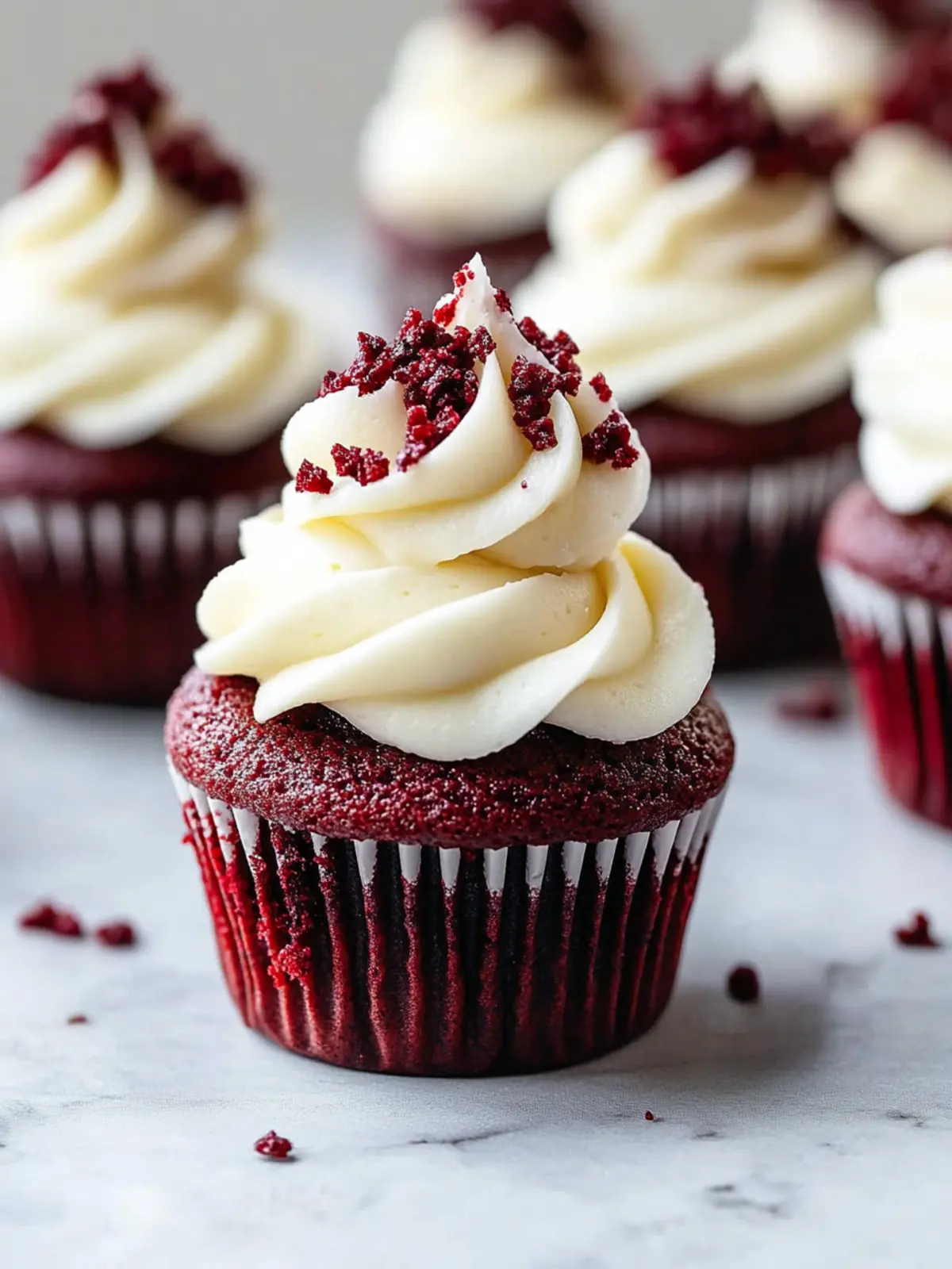 Irresistible Red Velvet Cupcakes with Creamy Frosting Delight 2 Red Velvet Cupcakes