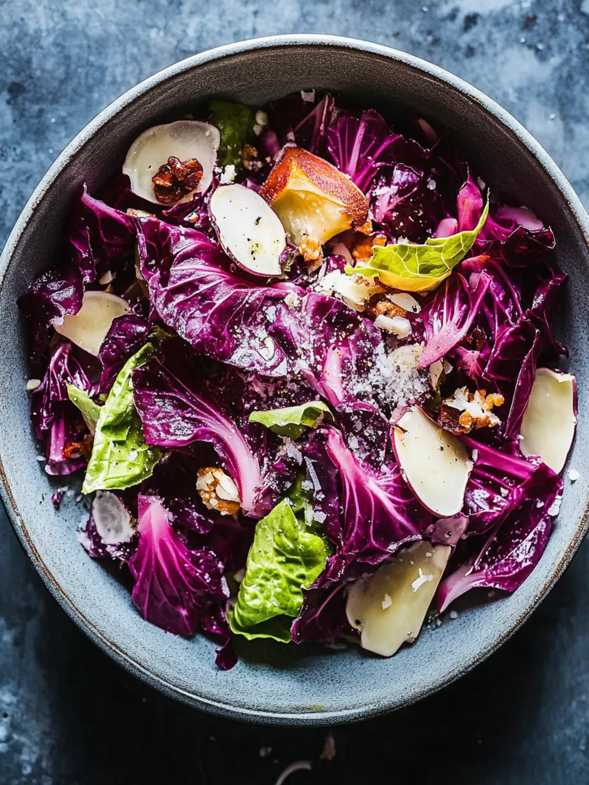 Savory Italian Radicchio Salad with Zesty Olive Dressing 5 Italian Radicchio Salad