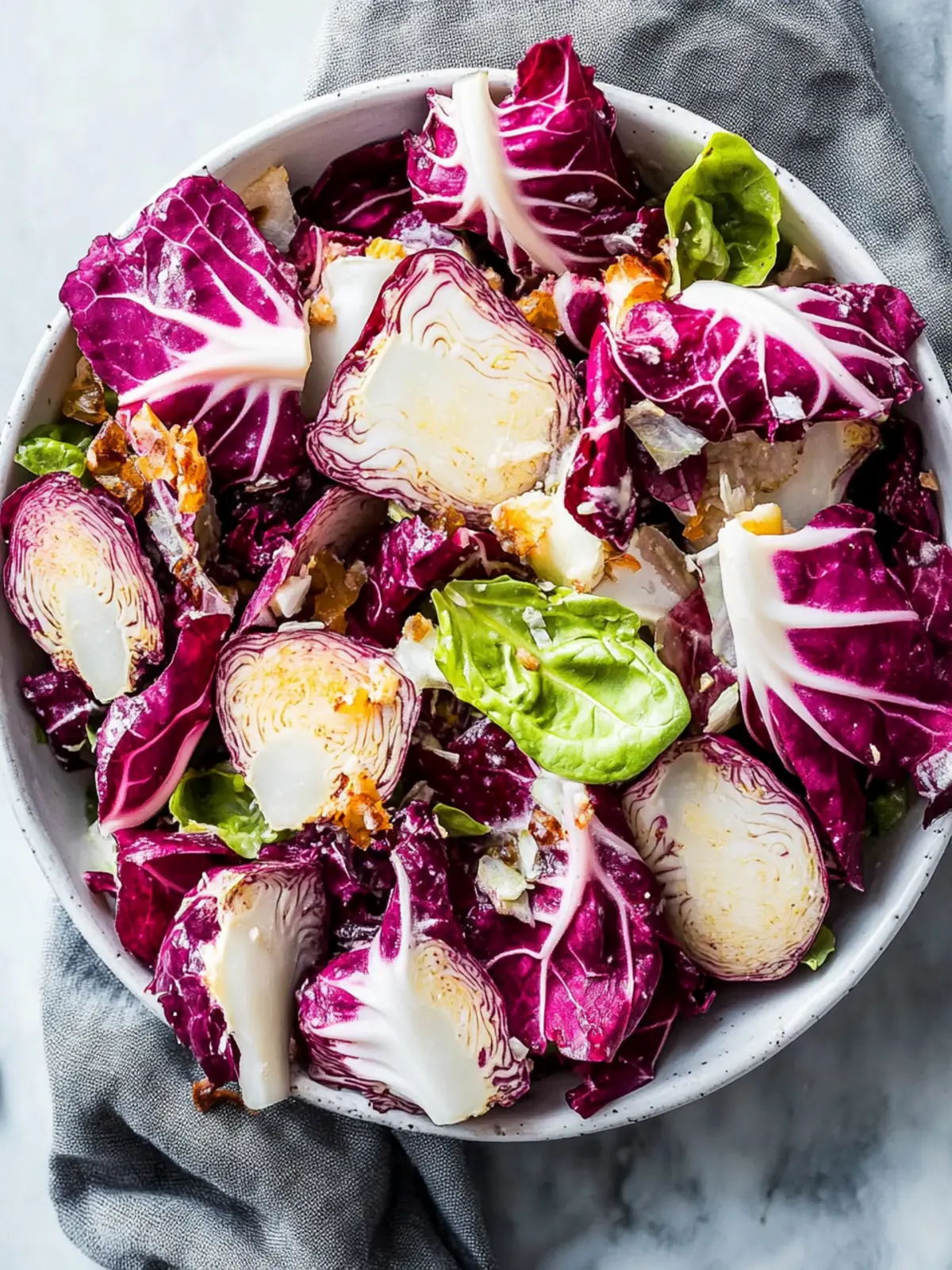 Savory Italian Radicchio Salad with Zesty Olive Dressing 3 Italian Radicchio Salad