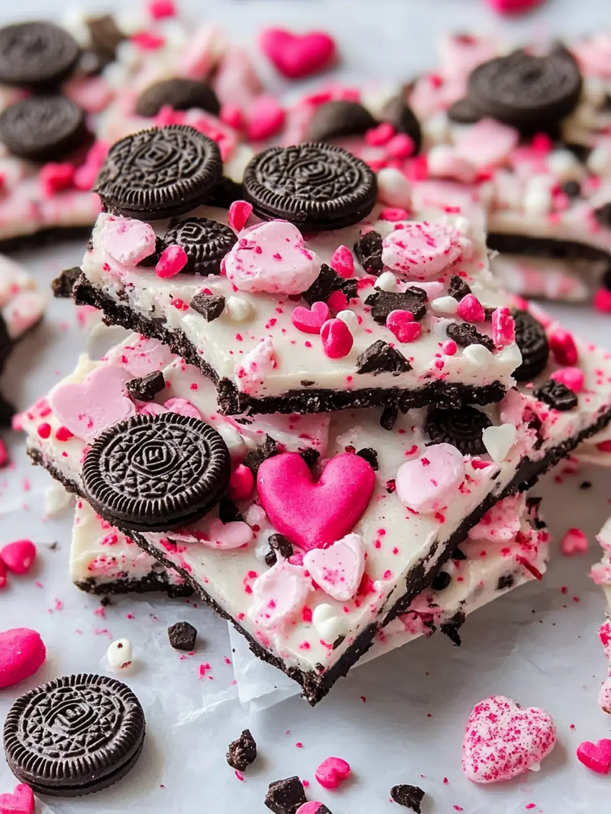 Irresistible Valentine's Day Oreo Cookie Bark in 30 Minutes 2 Valentine’s Day Oreo Cookie Bark