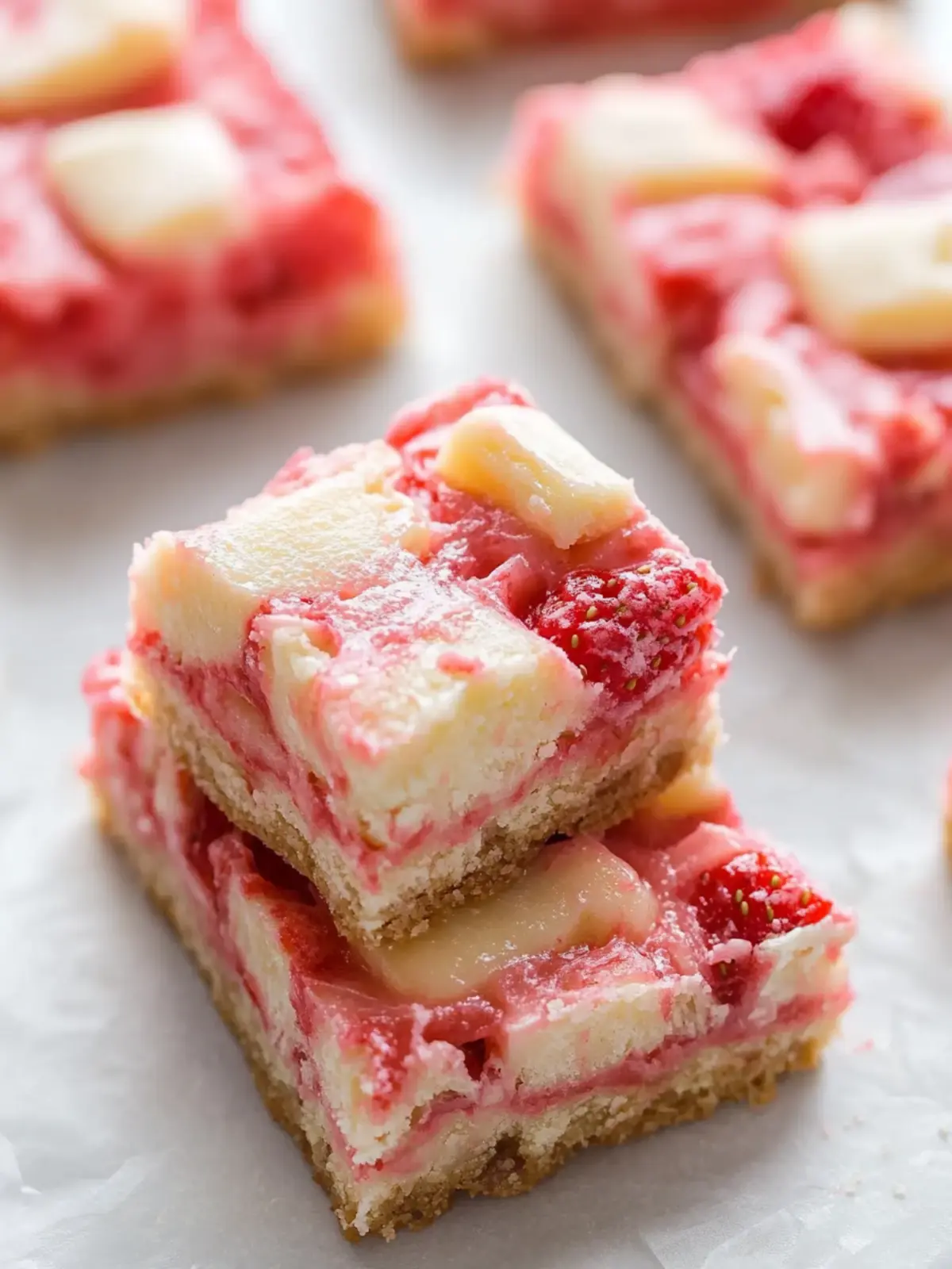 Indulge in Strawberry White Chocolate Gooey Bars Today 3 Strawberry White Chocolate Gooey Bars