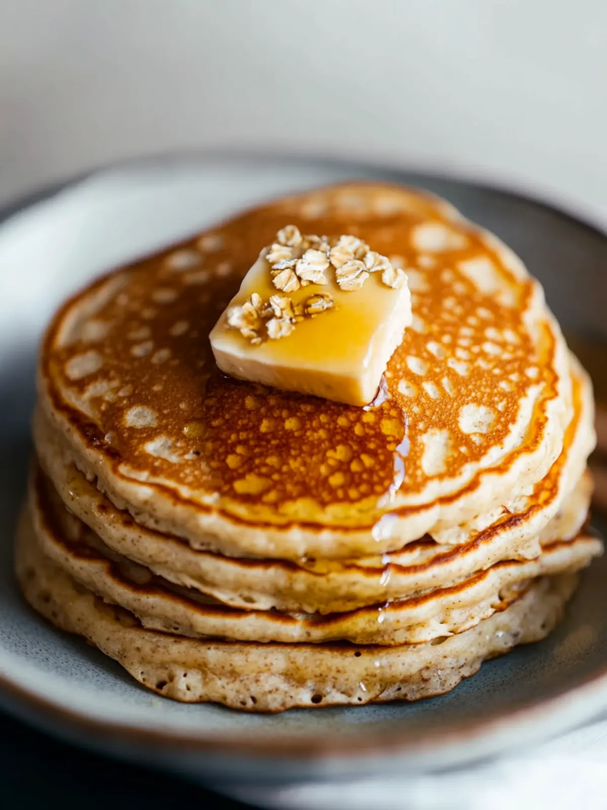 Fluffy Oatmeal Pancakes: A Healthy Breakfast Delight Ready in Minutes 2 Fluffy Oatmeal Pancakes