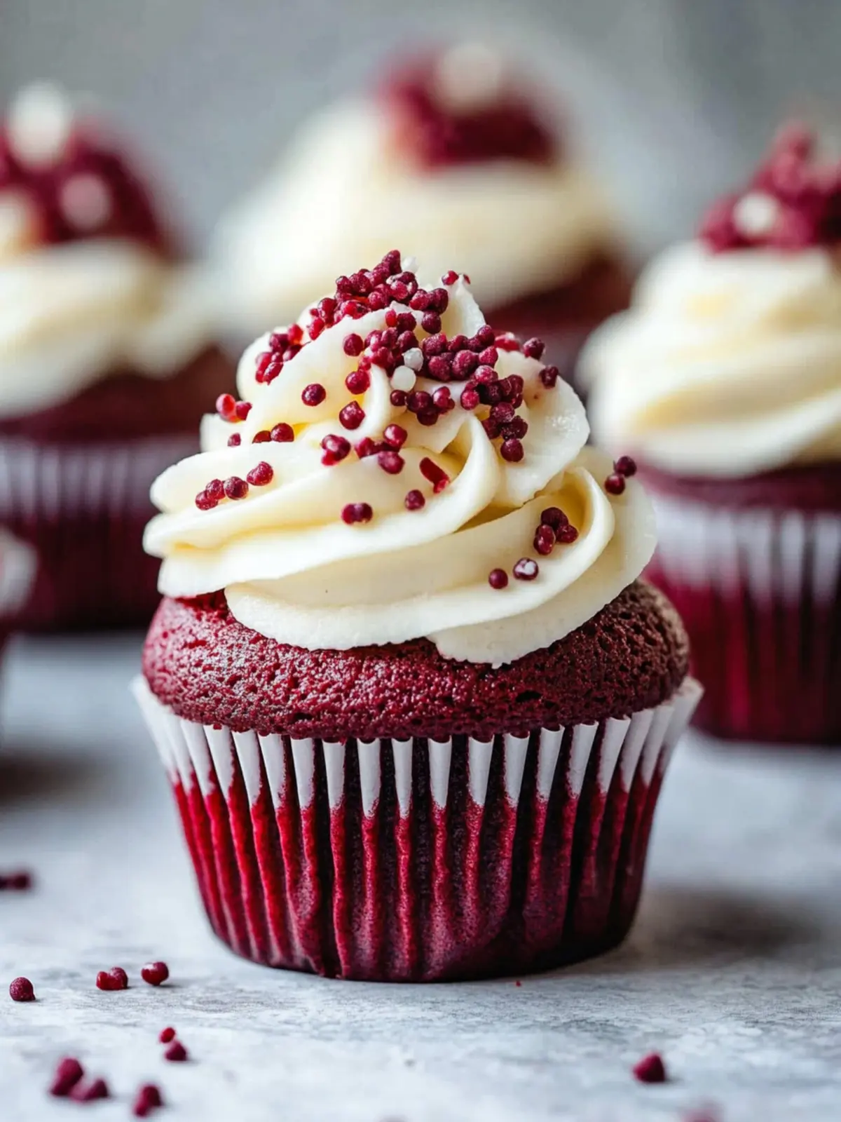 Irresistible Red Velvet Cupcakes with Creamy Frosting Delight 3 Red Velvet Cupcakes